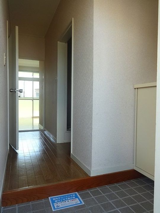 ハイツヒロセ201の玄関