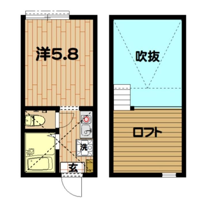 クレール上大岡参番館(クレールカミオオオカサンバンカン)202の間取り