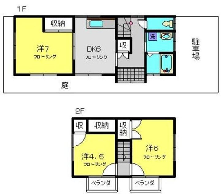 神奈川県横浜市戸塚区上矢部町(一戸建)の賃貸物件1の間取り