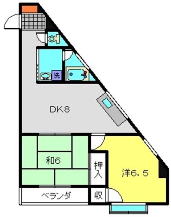 田辺マンション201の間取り