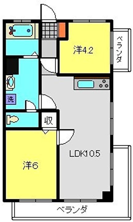 パンテオン西谷の間取り