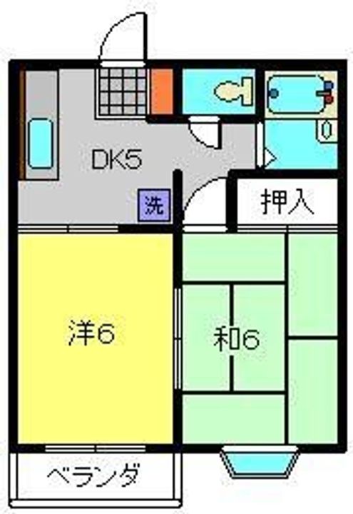 ハイツ五十嵐202の間取り