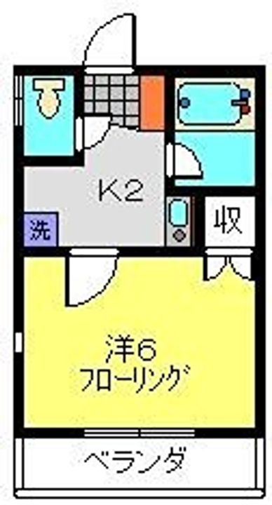 プロムナード生麦A202の間取り