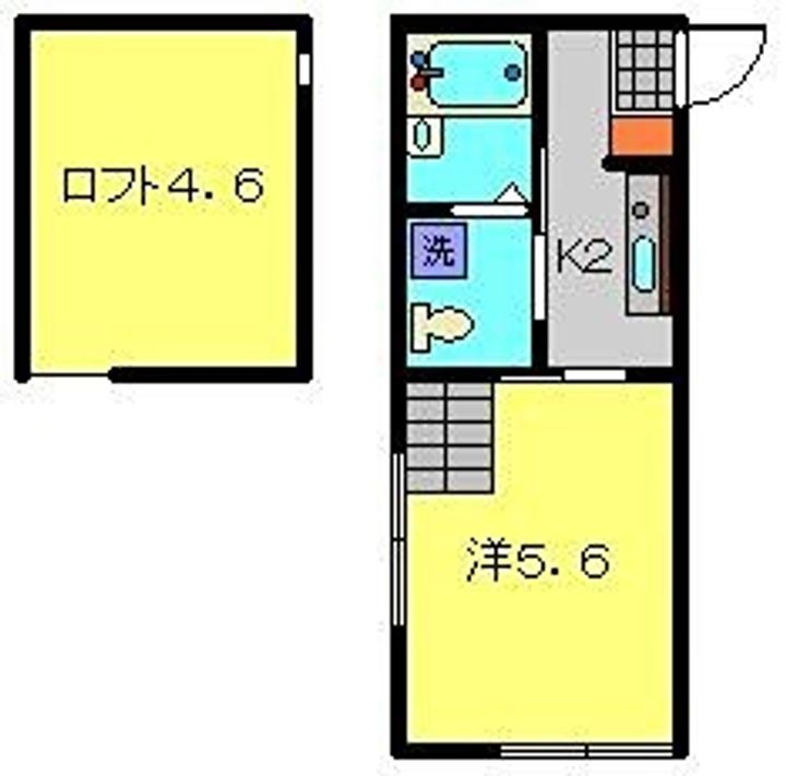 マ・ピエス鶴川203の間取り