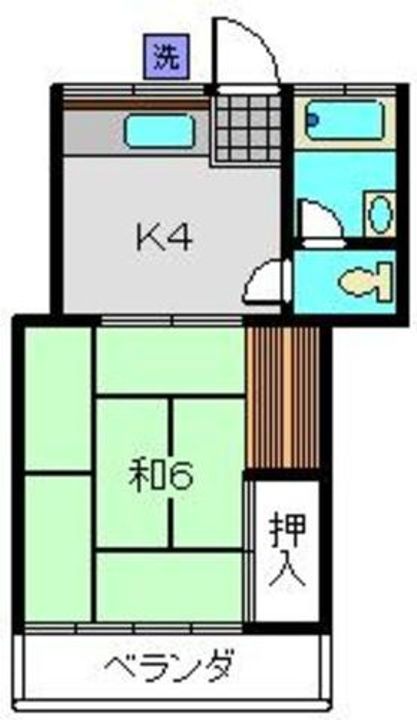 コーポT202の間取り