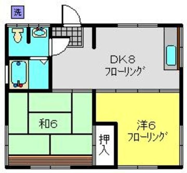 パールハイツ白幡201の間取り