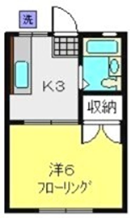ハイツヨネカワ103の間取り