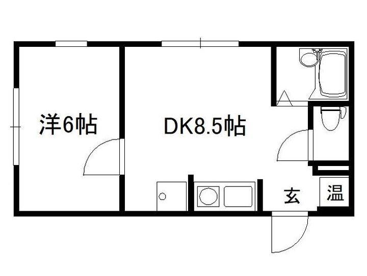 西川ハイツの間取り