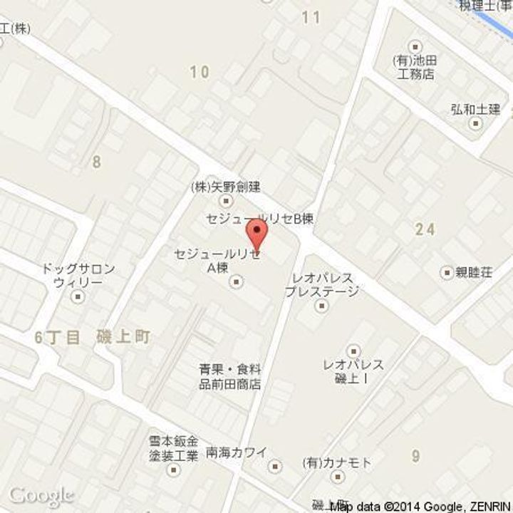 セジュールリセB棟103の地図