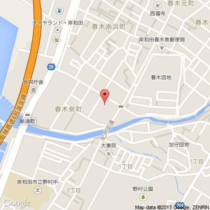 プリムローズ岸和田の地図