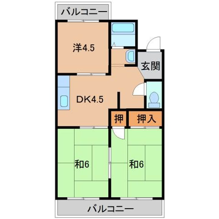 ファミール下兵庫の間取り