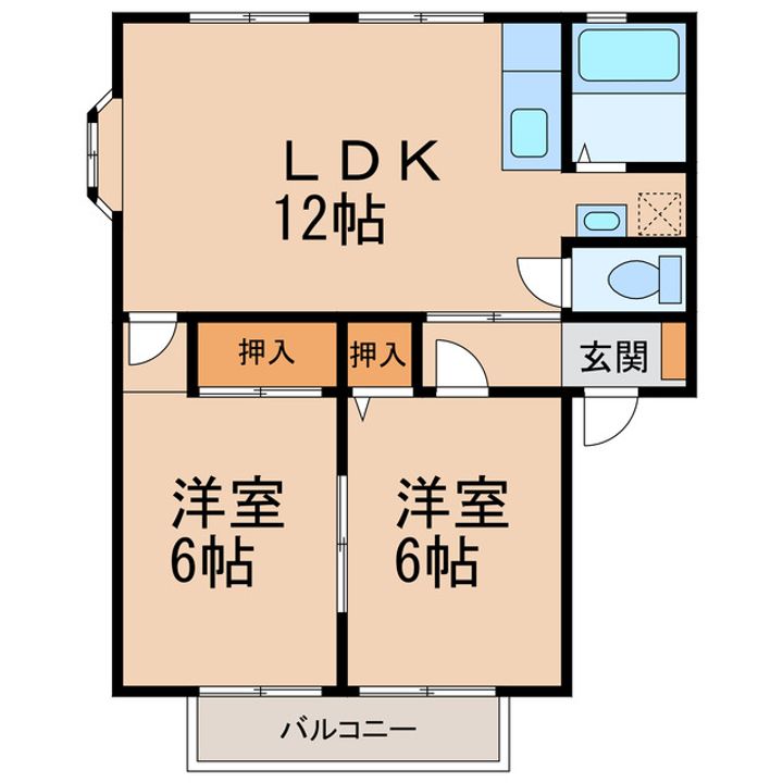 グリーンフル山本Ⅰの間取り