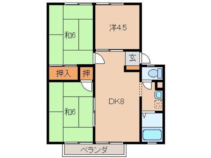 コーポエーデルワイスの間取り