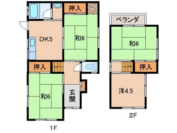 和歌山県紀の川市東国分(一戸建)の賃貸物件の間取り