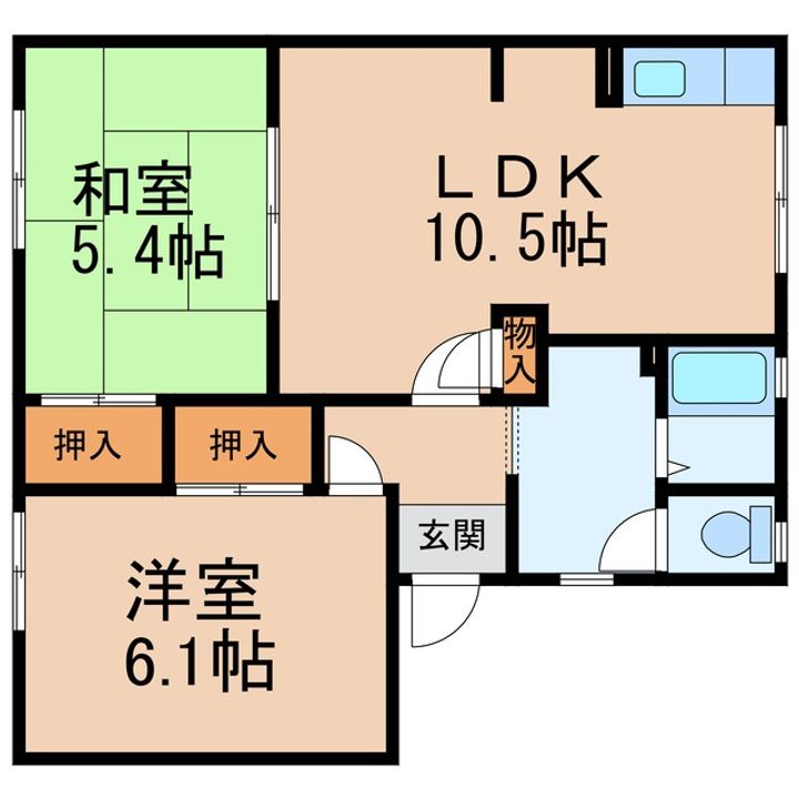 ガーデンハイツ箕島の間取り