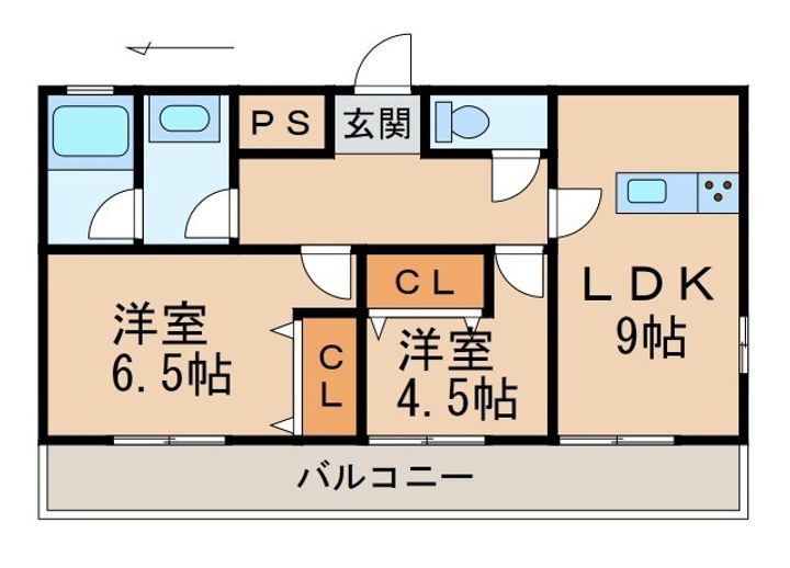 スエヨシビル黒田の間取り