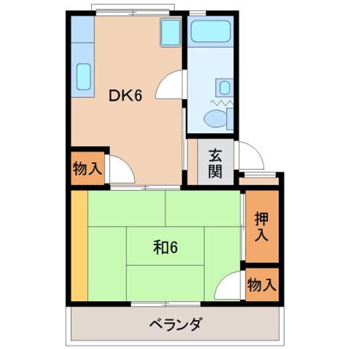 太田団地 A棟の間取り