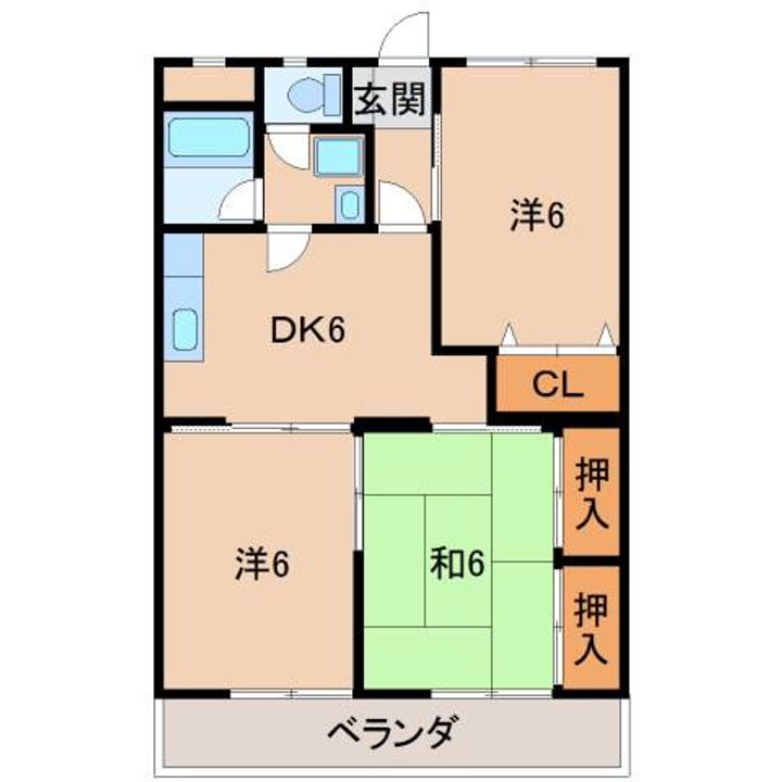 新中島エクセランスの間取り