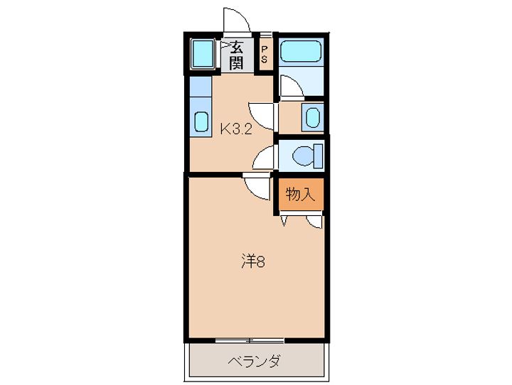 和歌山県和歌山市今福5丁目(アパート)の賃貸物件の間取り
