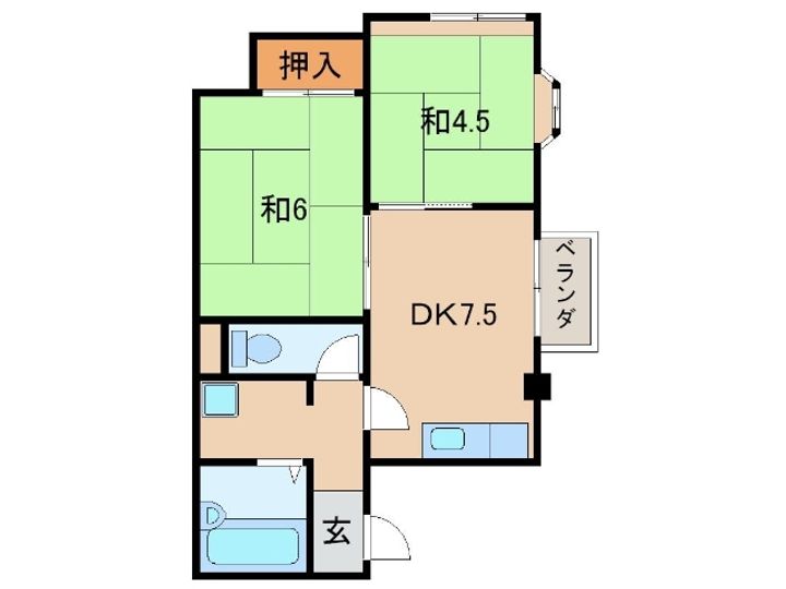 ソレール丸橋の間取り