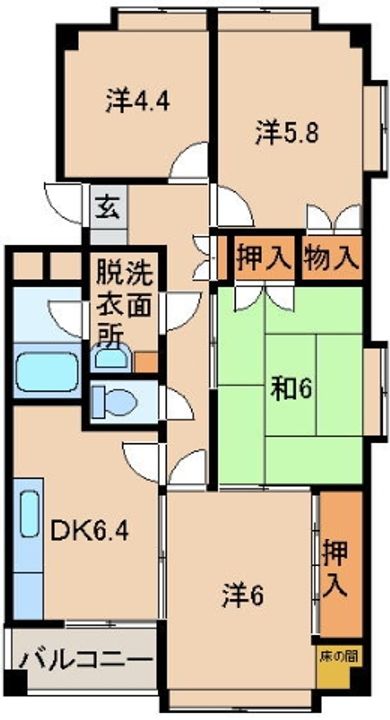 メゾンリビエールの間取り