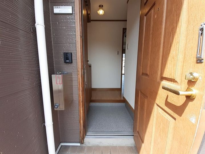 和歌山県橋本市御幸辻(アパート)の賃貸物件の玄関