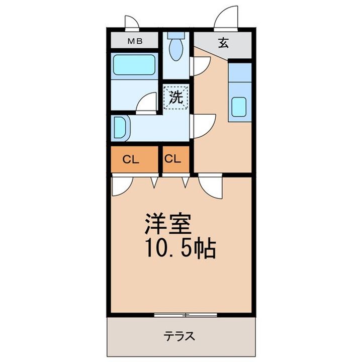 和歌山県和歌山市今福4丁目(アパート)の賃貸物件の間取り