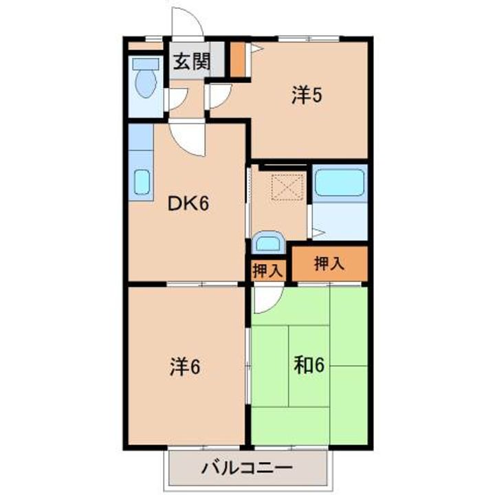 ロイヤルハイツ三石の間取り