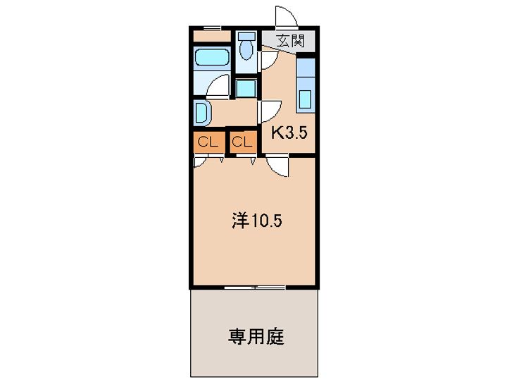和歌山県和歌山市今福4丁目(アパート)の賃貸物件の間取り