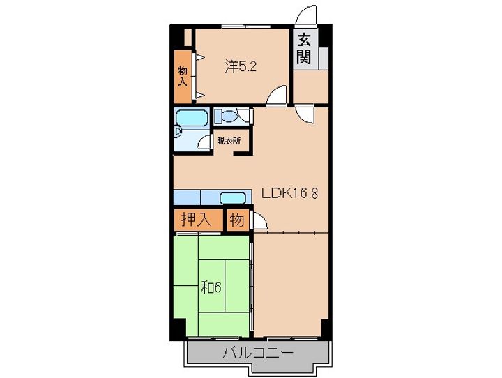 マンションラウルスの間取り