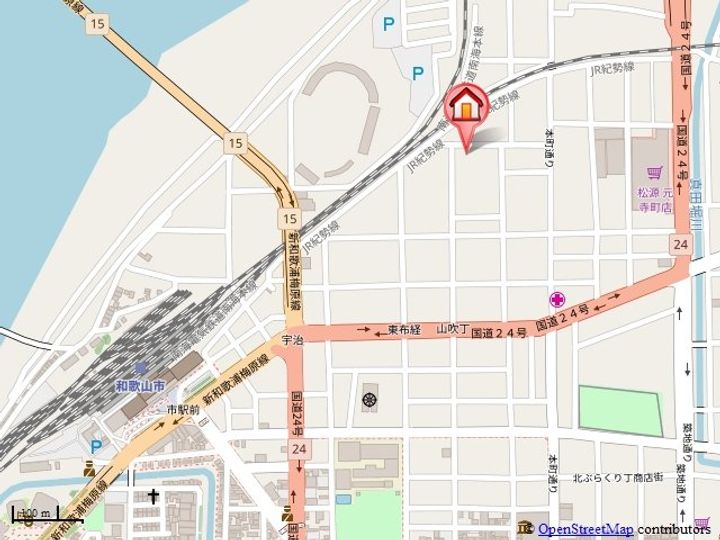 グランドハイツ本町の地図