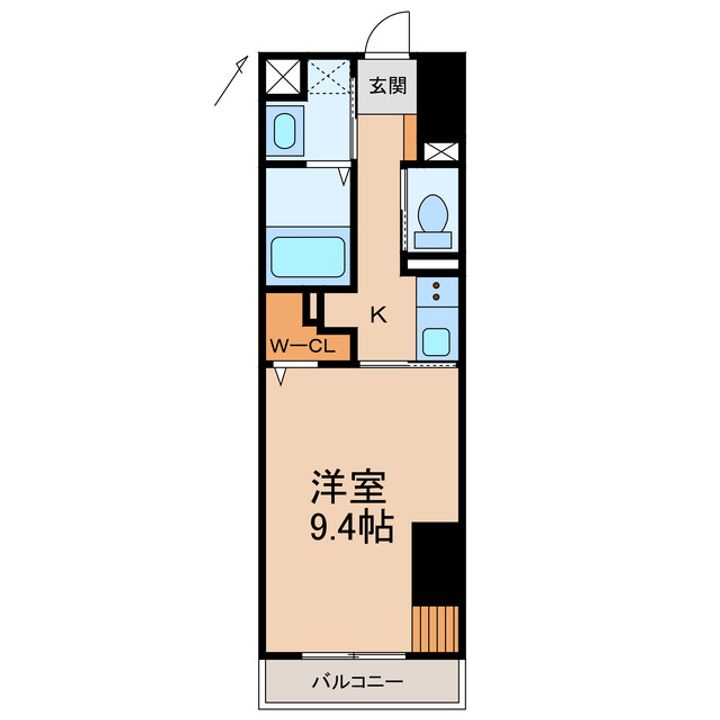 和歌山県和歌山市友田町2丁目(マンション)の賃貸物件の間取り