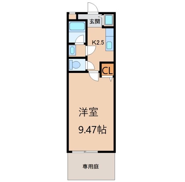 和歌山県和歌山市小松原5丁目(アパート)の賃貸物件の間取り