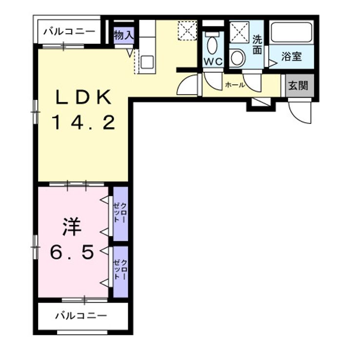 プラージュの間取り