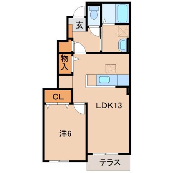 和歌山県和歌山市吉原(アパート)の賃貸物件の間取り