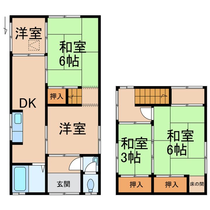 和歌山県和歌山市有本(一戸建)の賃貸物件の間取り