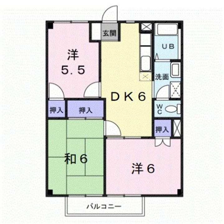 和歌山県和歌山市吉礼(アパート)の賃貸物件の間取り