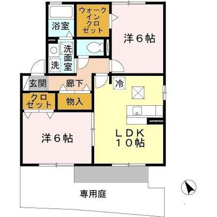 和歌山県紀の川市下井阪(アパート)の賃貸物件の間取り