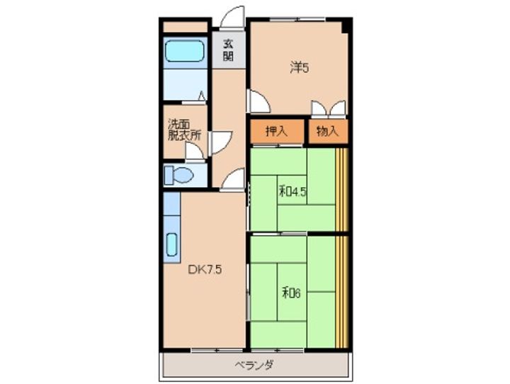 VIASACRA岩出の間取り