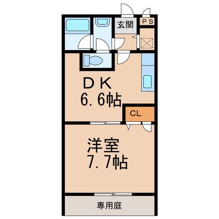 和歌山県和歌山市三葛(アパート)の賃貸物件の間取り
