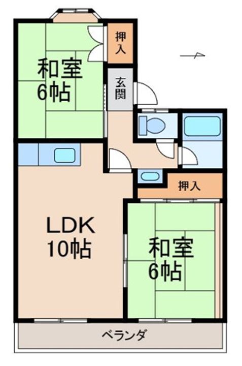 セジュール西浜の間取り