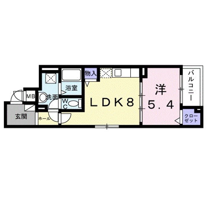 和歌山県和歌山市北新博労町(アパート)の賃貸物件の間取り