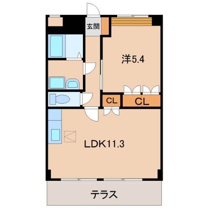 コート・ヴィラージュA棟の間取り