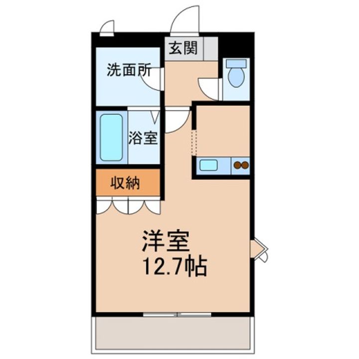 和歌山県和歌山市杭ノ瀬(アパート)の賃貸物件の間取り