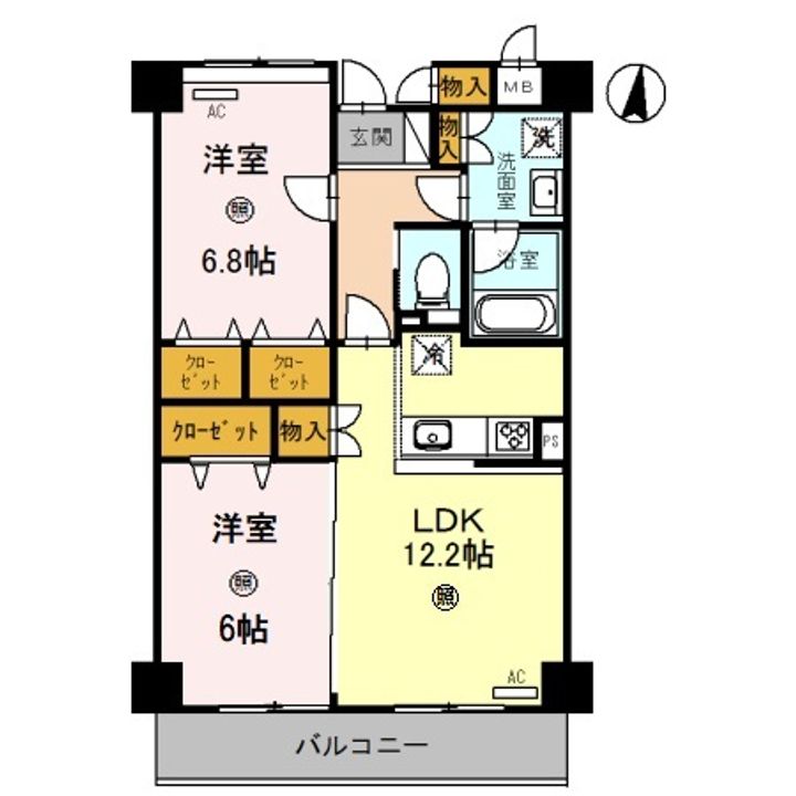 EAST VILLAGE 2001の間取り