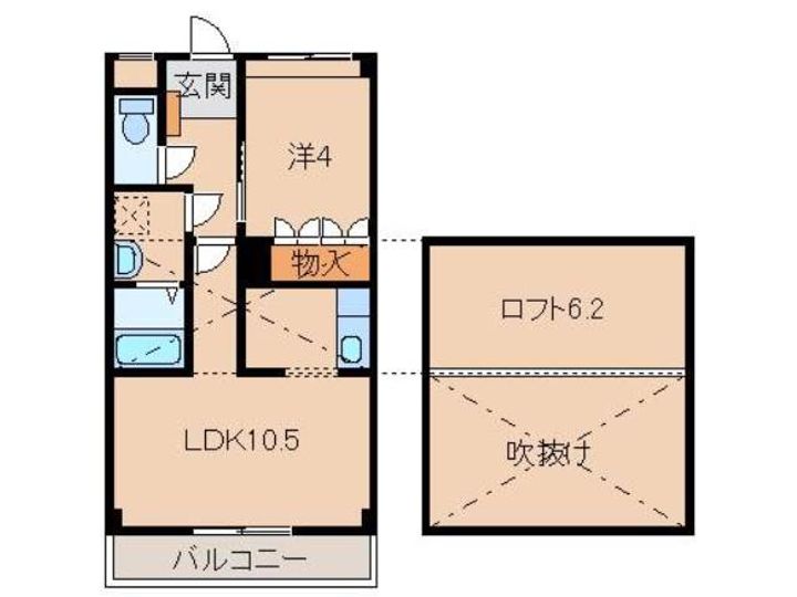 和歌山県和歌山市吉原(アパート)の賃貸物件の間取り