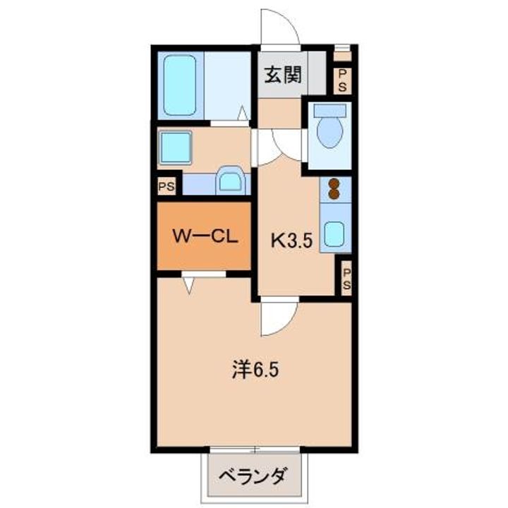 和歌山県和歌山市松島(アパート)の賃貸物件の間取り