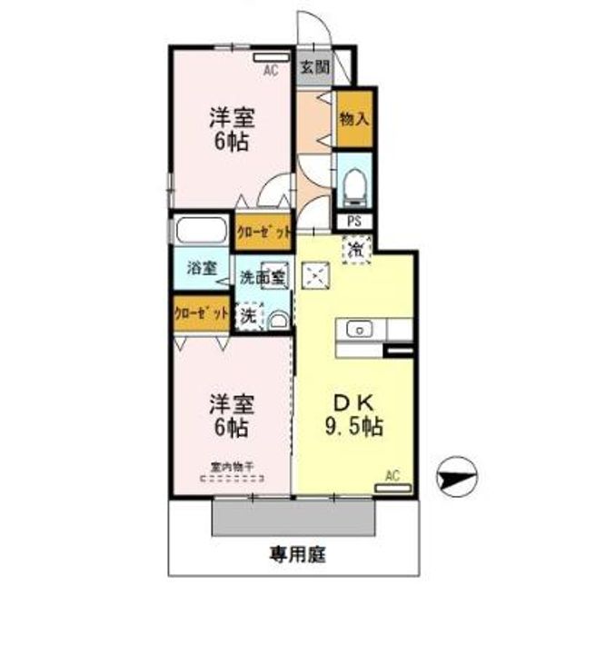 和歌山県和歌山市松島(アパート)の賃貸物件の間取り