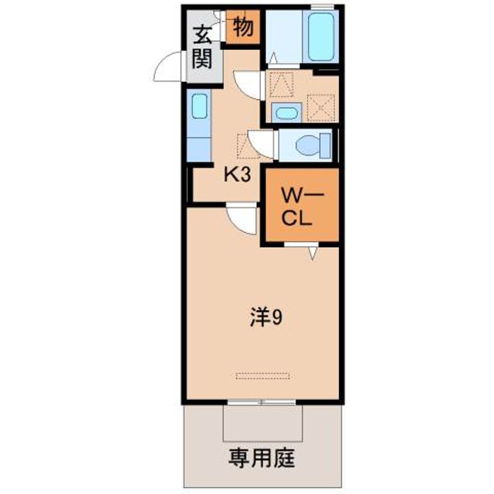 和歌山県和歌山市南出島(アパート)の賃貸物件の間取り