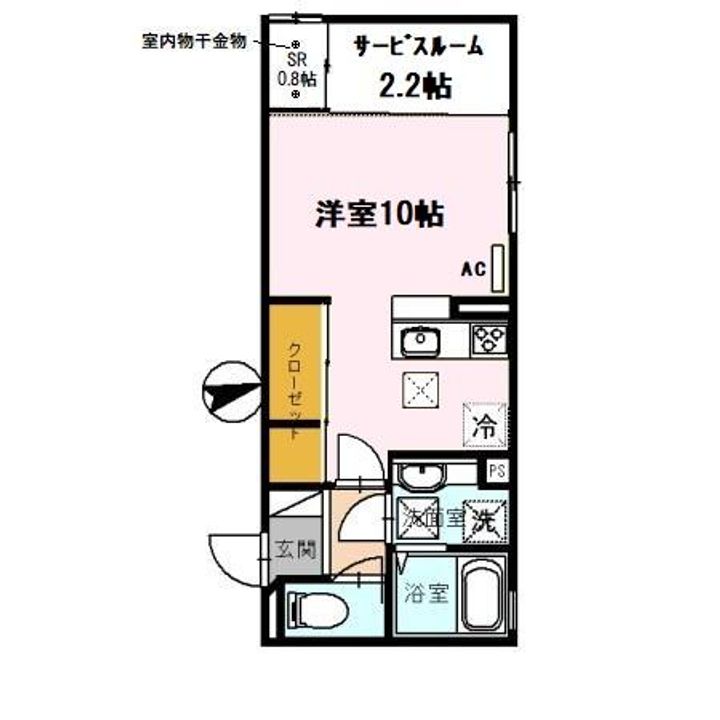 ファミール中之島の間取り